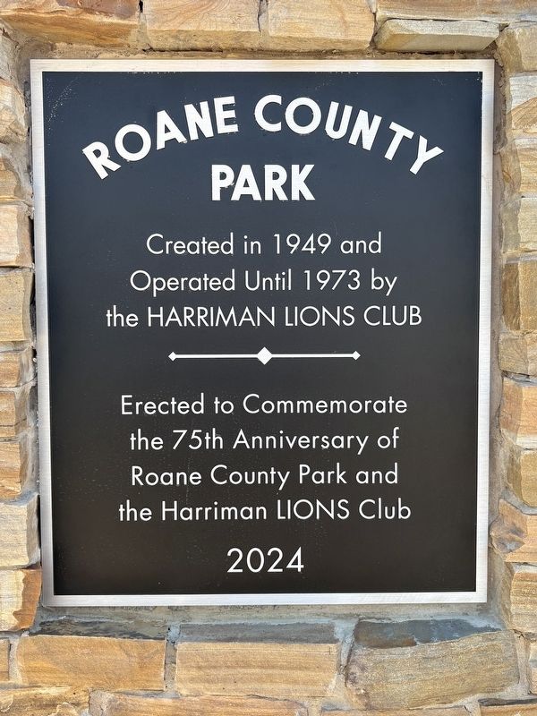 Roane County Park Marker image. Click for full size.