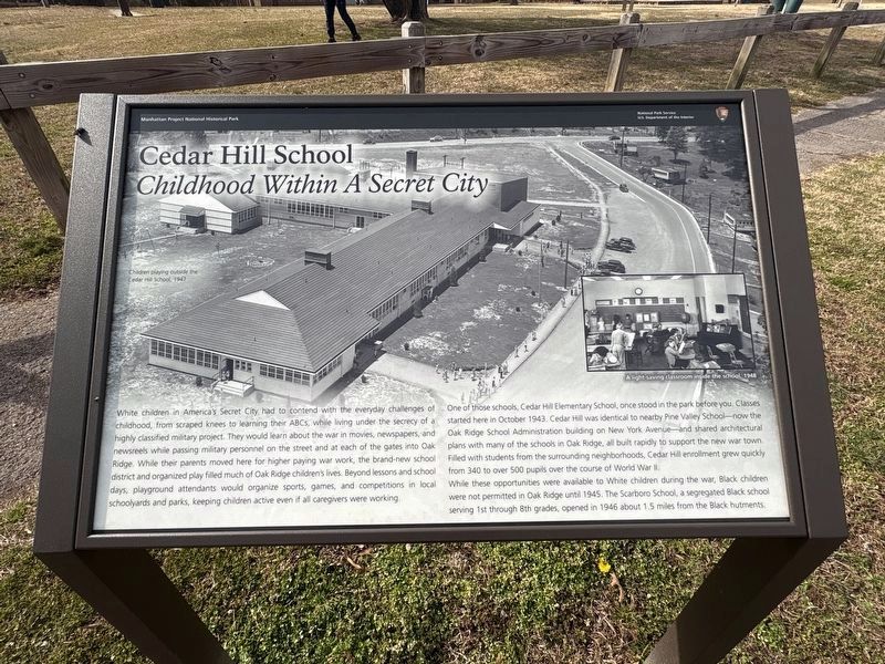 Cedar Hill School Marker image. Click for full size.