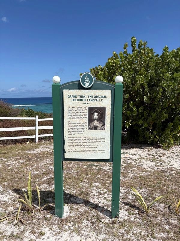 Grand Turk: The Original Columbus Landfall? Marker image. Click for full size.