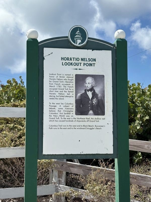 Horatio Nelson Lookout Point Marker. Click for full size. Horatio Nelson Lookout Point Marker image. Click for full size.