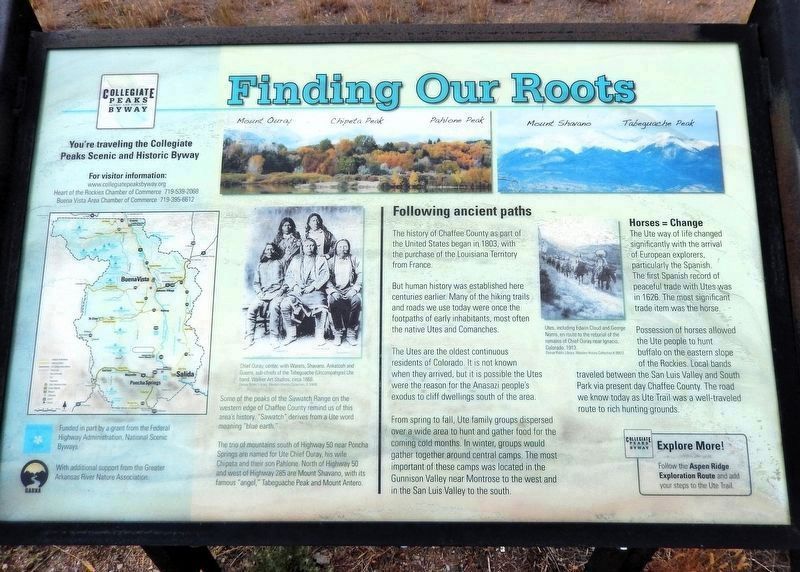 Finding Our Roots Marker. Click for full size. Finding Our Roots Marker image. Click for full size.