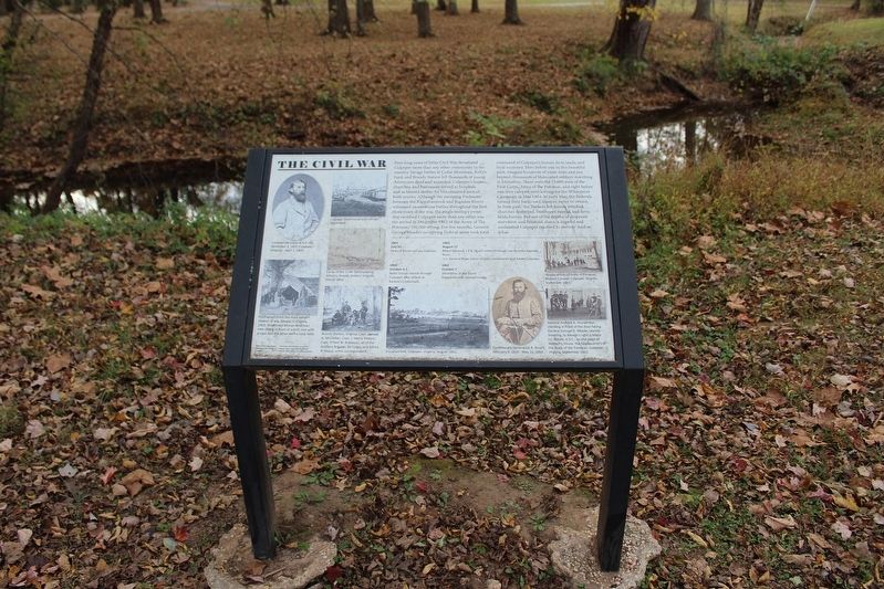 The Civil War Marker image. Click for full size.