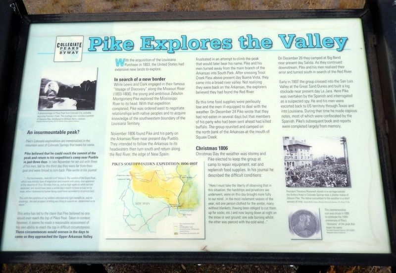 Pike Explores the Valley Marker. Click for full size. Pike Explores the Valley Marker image. Click for full size.