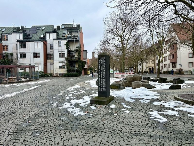 Mahnmal zum Gedenken an die F�rther Sinti / F�rth Sinti Memorial image. Click for full size.