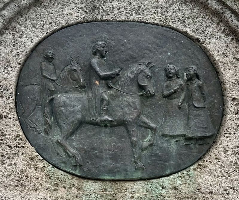 King Ludwig II Fountain - relief. Click for full size. King Ludwig II Fountain - relief image. Click for full size.