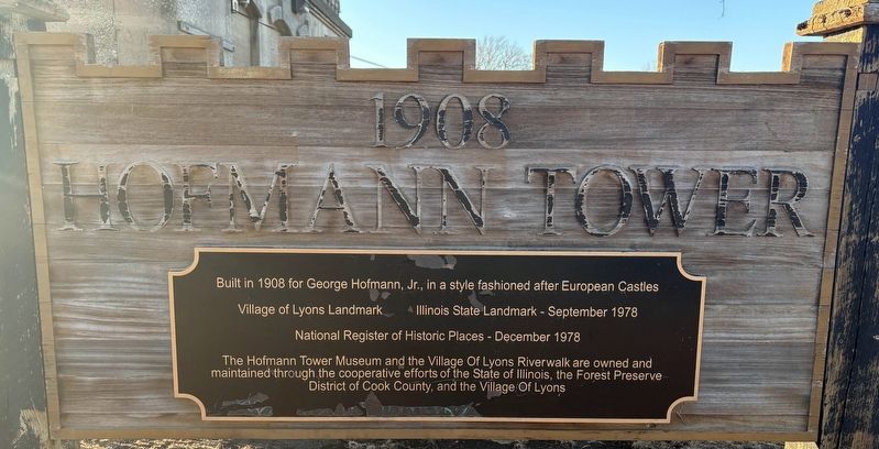 Hofmann Tower Marker. Click for full size. Hofmann Tower Marker image. Click for full size.