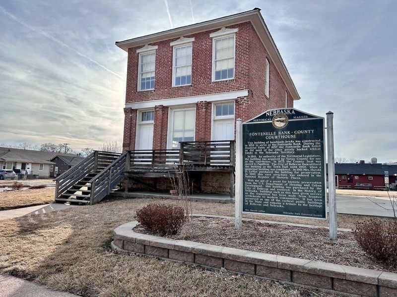 Fontenelle Bank - County Courthouse Marker image. Click for full size.
