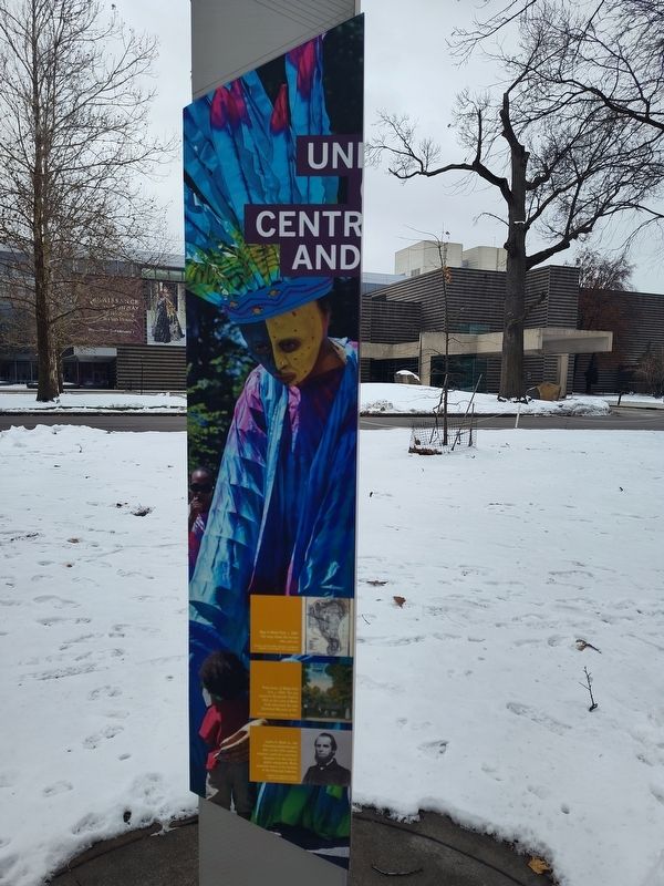 University Circle's Central Park And Center Stage Marker image. Click for full size.