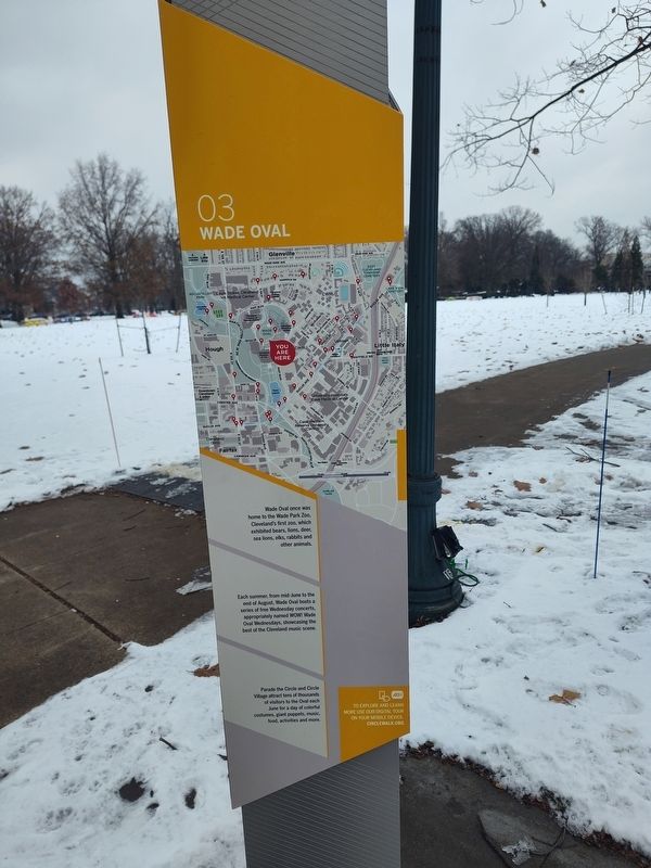 University Circle's Central Park And Center Stage Marker image. Click for full size.
