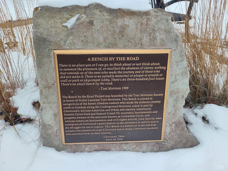 A Bench By The Road Marker image. Click for full size.