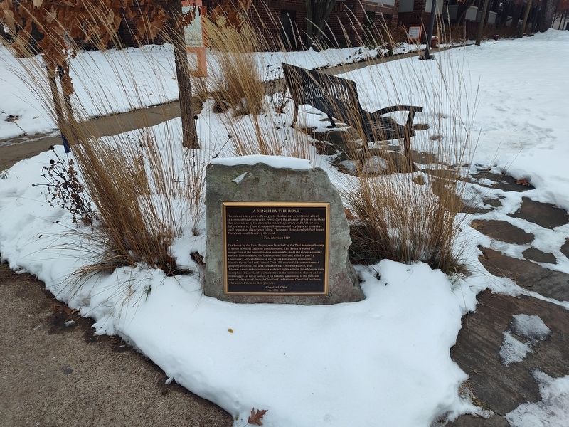 A Bench By The Road Marker image. Click for full size.