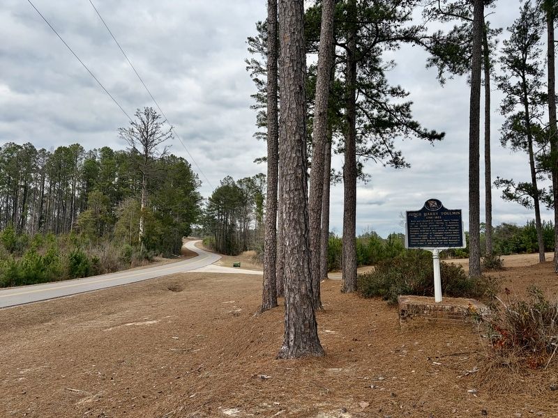 View north from marker towards direction of his home. image. Click for full size.