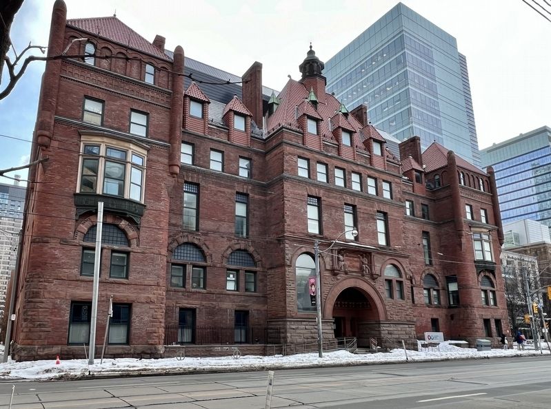 Former Victoria Hospital for Sick Children bulging in 2026 image. Click for full size.