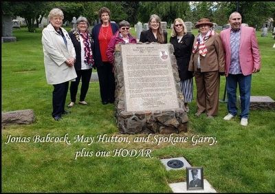 Jonas Babcock, May Hutton, Spokane Garry DAR Chapters, & one HODAR (Husband of DAR) image. Click for full size.