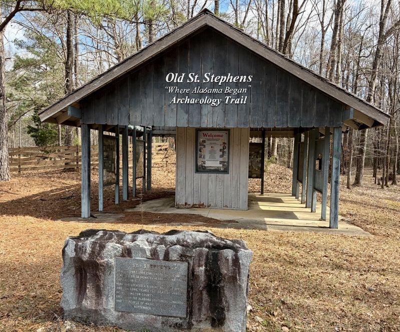 St. Stephens Marker. Click for full size. St. Stephens Marker image. Click for full size.