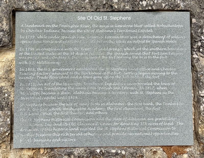 Site of Old St. Stephens Marker image. Click for full size.