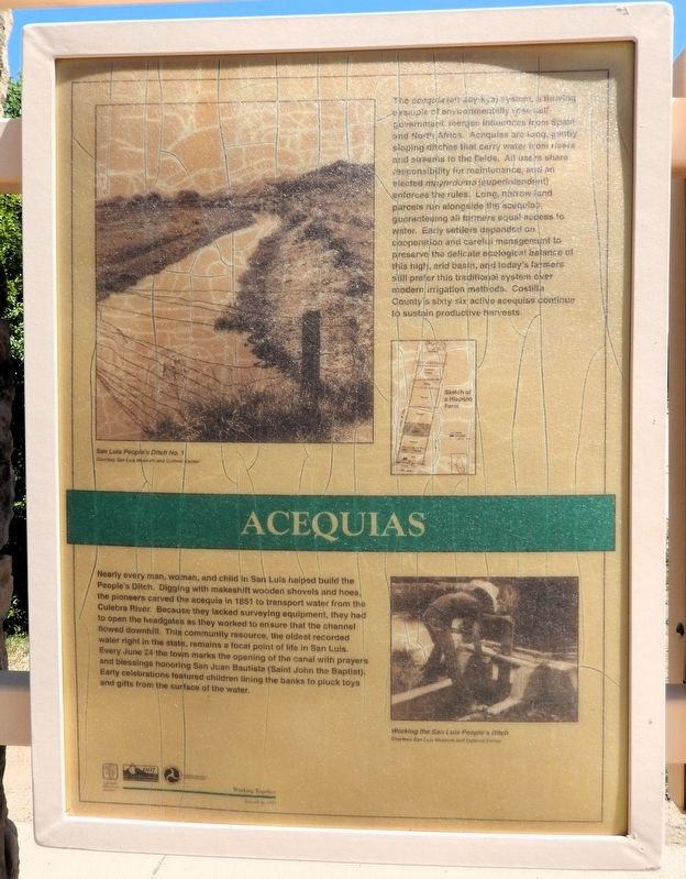 Acequias Marker image. Click for full size.