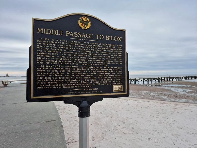 Middle Passage to Biloxi Marker. Click for full size. Middle Passage to Biloxi Marker image. Click for full size.