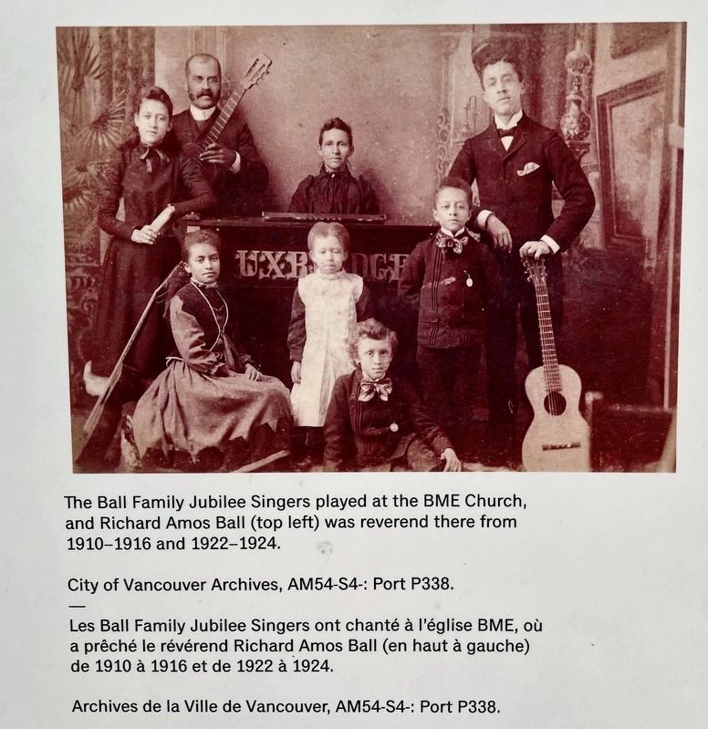 A Community Church/Une église communautaire marker photo and caption detail (bottom right). Click for full size. A Community Church/Une église communautaire marker photo and caption detail (bottom right) image. Click for full size.