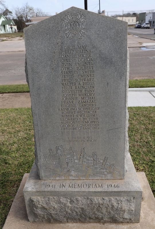 World War II Fallen Marker. Click for full size. World War II Fallen Marker image. Click for full size.