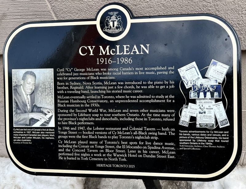 Cy McLean Marker image. Click for full size.
