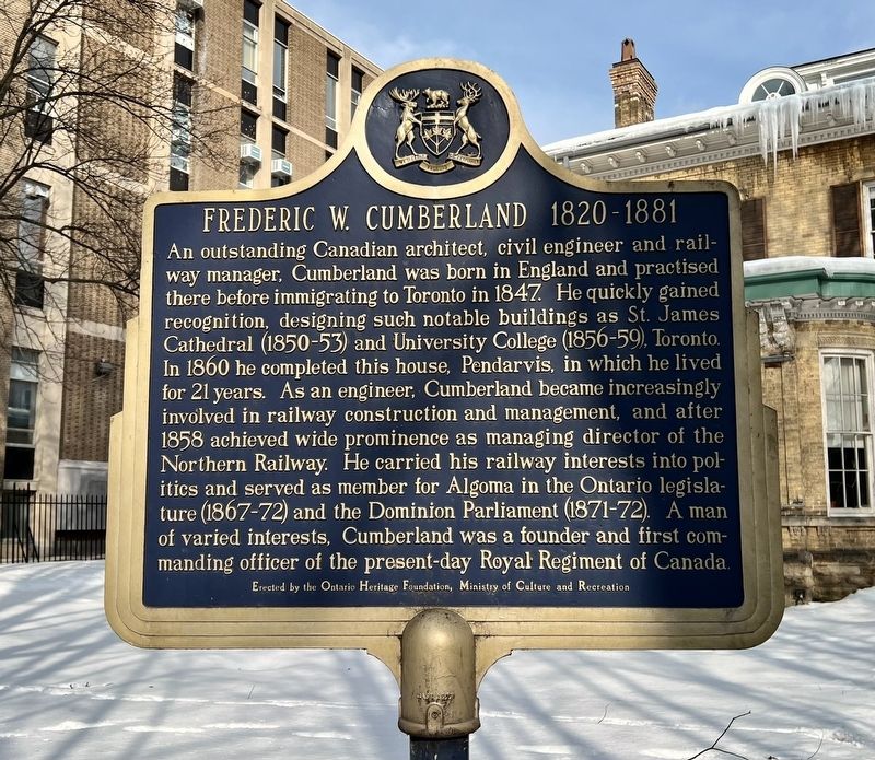 Frederic W. Cumberland 1820-1881 Marker image. Click for full size.