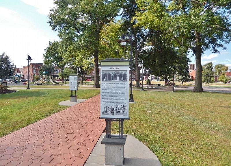 Grinnell College Marker. Click for full size. Grinnell College Marker image. Click for full size.