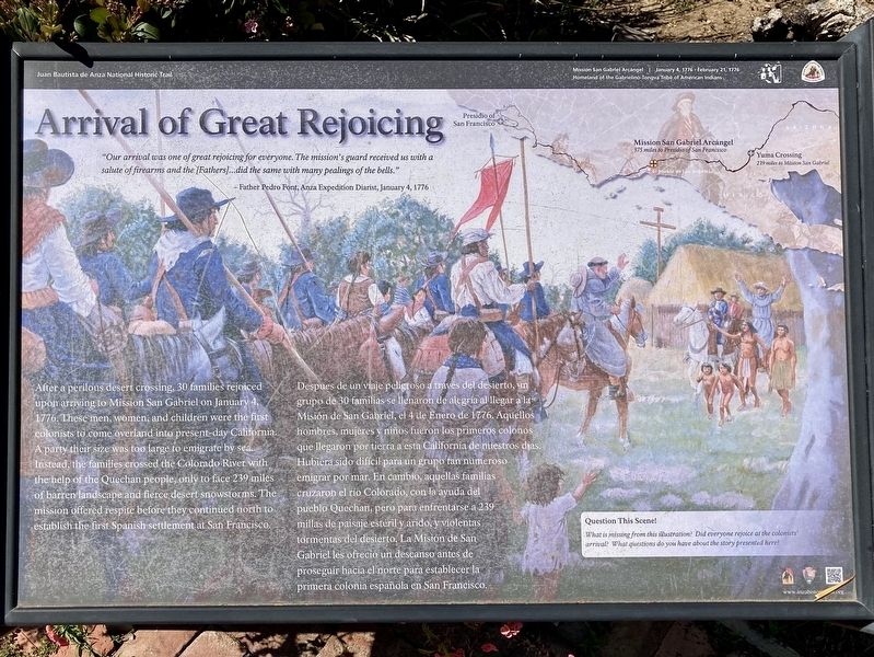 Arrival of Great Rejoicing Marker. Click for full size. Arrival of Great Rejoicing Marker image. Click for full size.