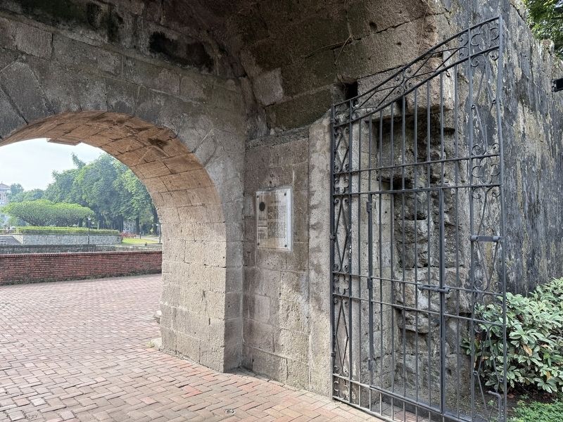 Fort Santiago Marker. Click for full size. Fort Santiago Marker image. Click for full size.