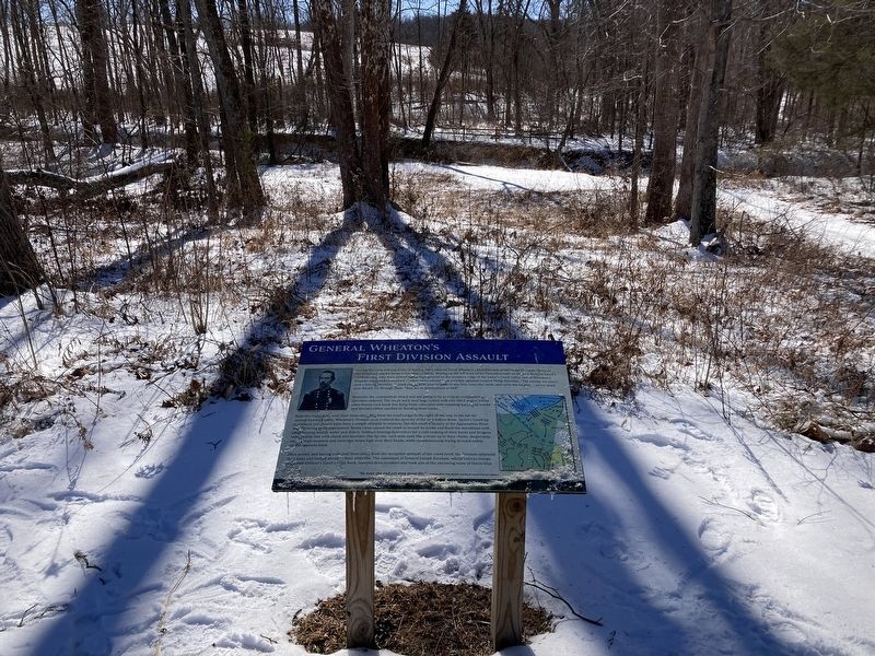 General Wheaton's First Division Assault Marker image. Click for full size.