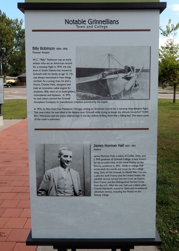 Notable Grinnellians Marker image. Click for full size.