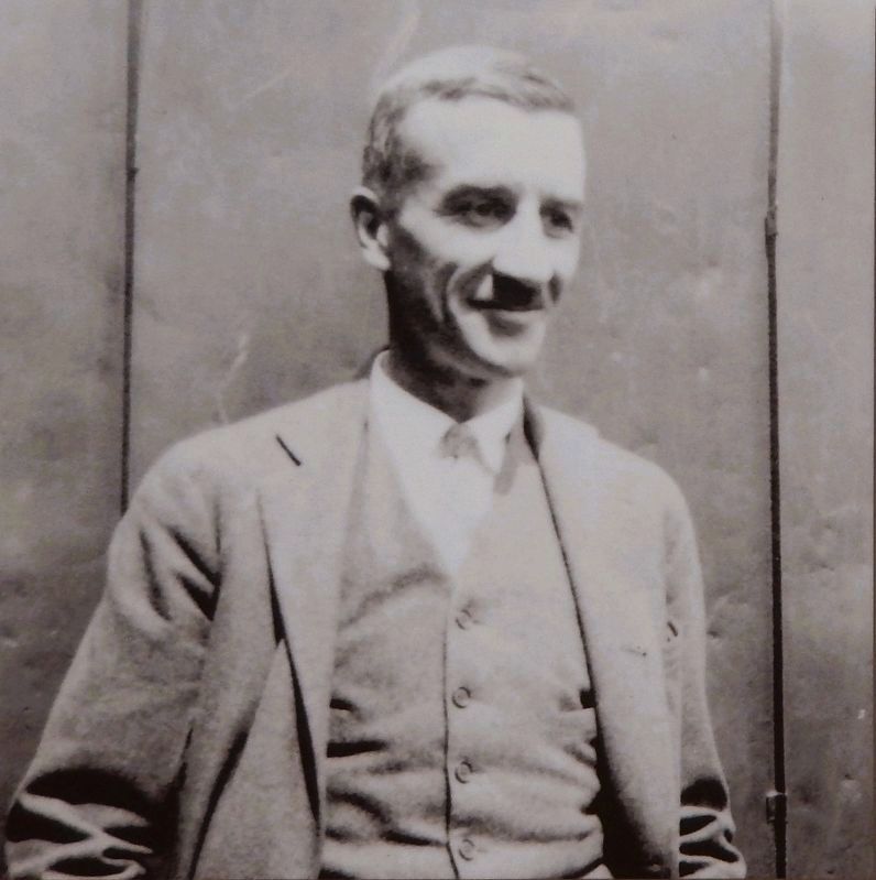 Marker detail: James Norman Hall image. Click for full size.