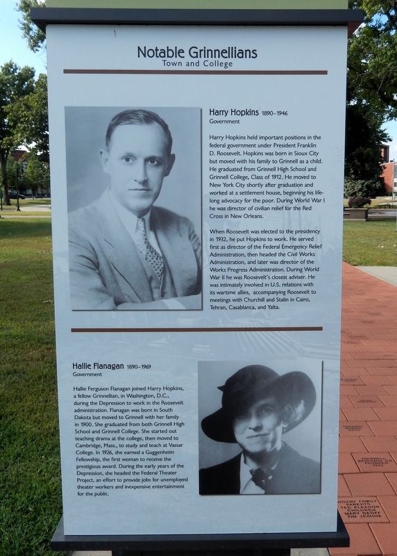 Notable Grinnellians Marker. Click for full size. Notable Grinnellians Marker image. Click for full size.
