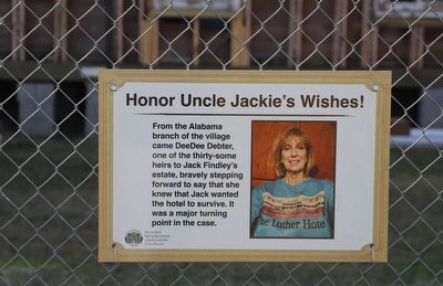 Honor Uncle Jackie's Wishes! Marker image. Click for full size.