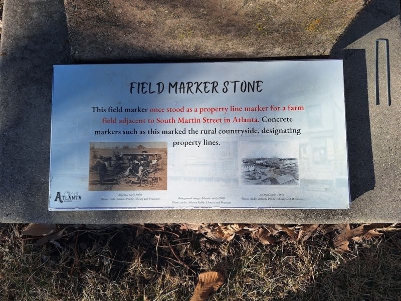 Field Marker Stone Marker. Click for full size. Field Marker Stone Marker image. Click for full size.