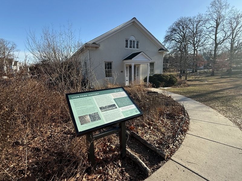 Lyon Park History Marker. Click for full size. Lyon Park History Marker image. Click for full size.