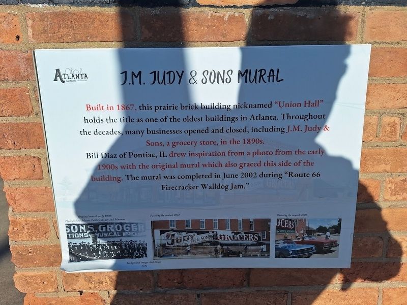 J.M. Judy & Sons Mural Marker. Click for full size. J.M. Judy & Sons Mural Marker image. Click for full size.