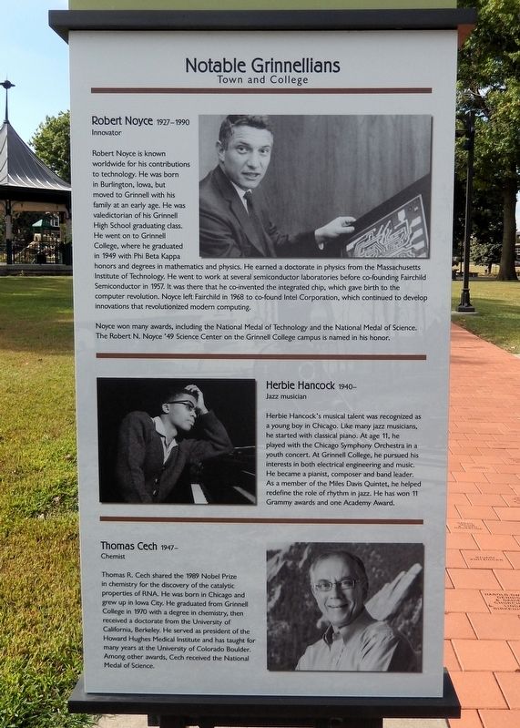Notable Grinnellians Marker image. Click for full size.