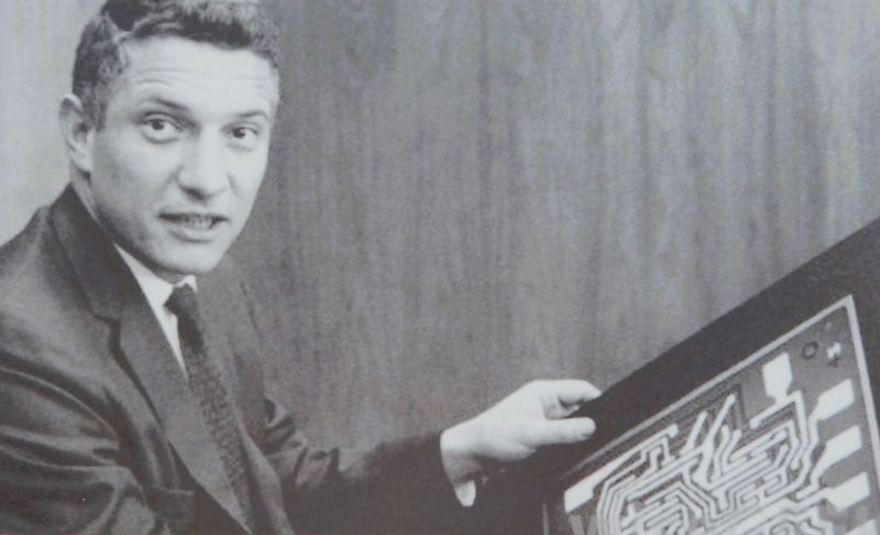 Marker detail: Robert Noyce image. Click for full size.