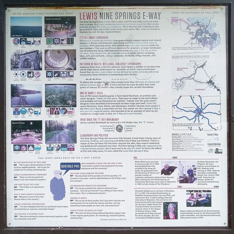 Lewis Nine Springs E-Way Marker. Click for full size. Lewis Nine Springs E-Way Marker image. Click for full size.