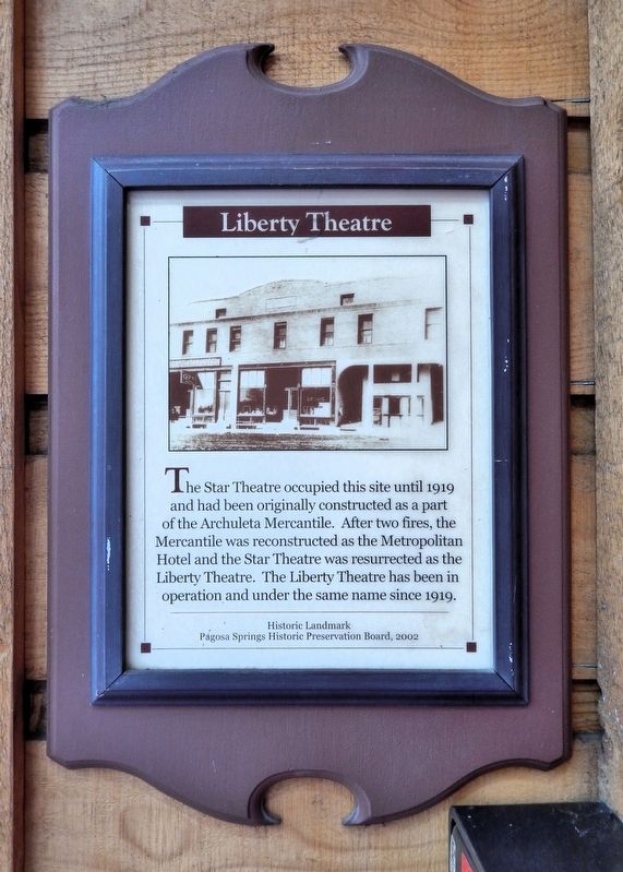 Liberty Theatre Marker image. Click for full size.