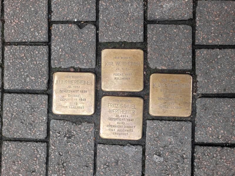 Karl Wertheimer Marker. Click for full size. Karl Wertheimer Marker image. Click for full size.