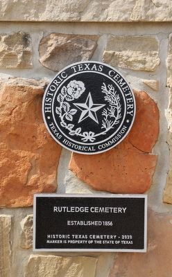 Rutledge Cemetery Marker image. Click for full size.
