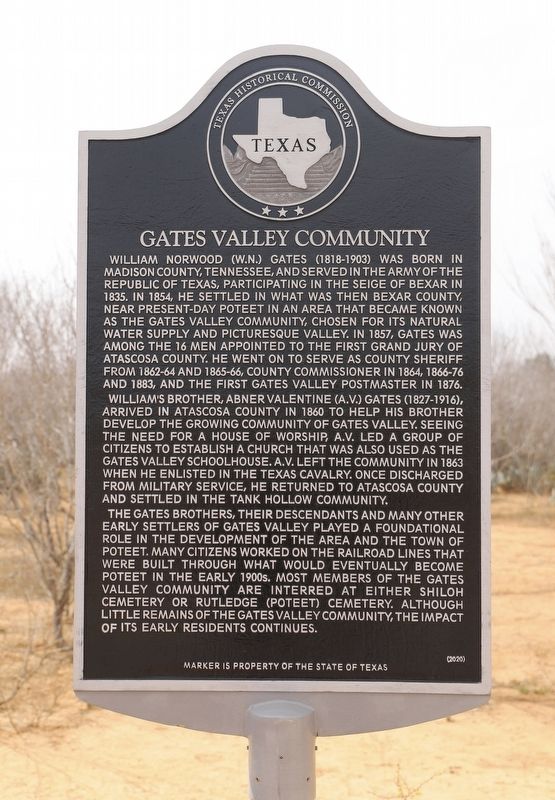 Gates Valley Community Marker image. Click for full size.