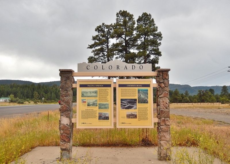 Pagosa Springs Marker. Click for full size. Pagosa Springs Marker image. Click for full size.