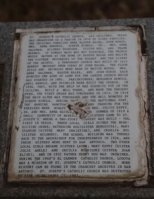 St. Joseph's Catholic Church Marker image. Click for full size.