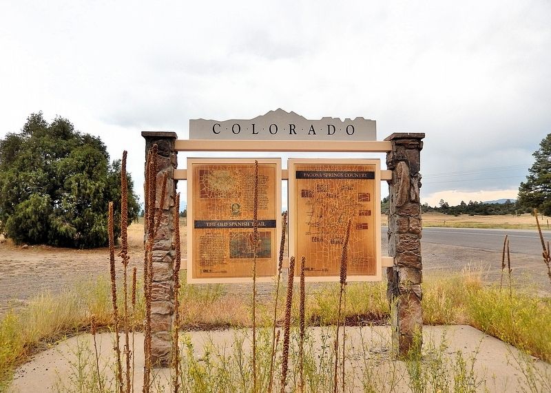 The Old Spanish Trail Marker. Click for full size. The Old Spanish Trail Marker image. Click for full size.