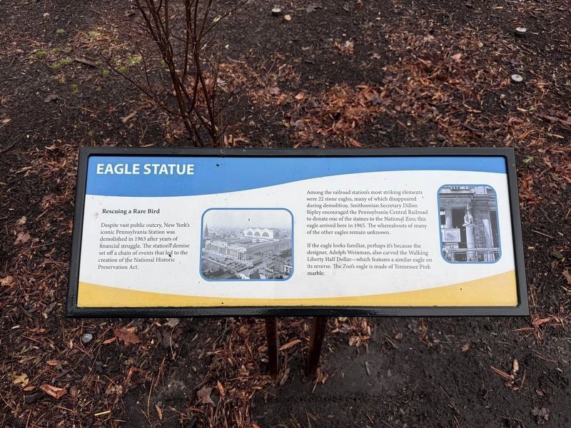 Eagle Statue Marker. Click for full size. Eagle Statue Marker image. Click for full size.
