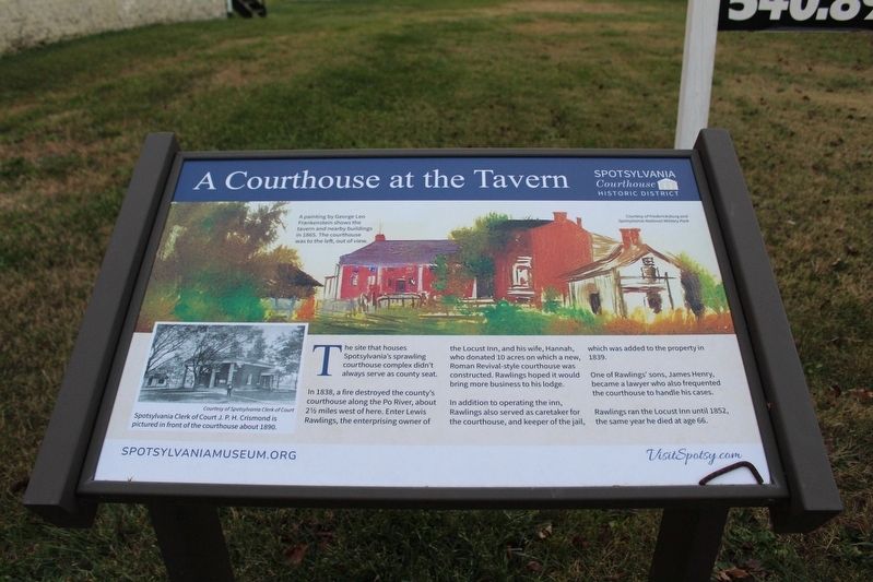 A Courthouse at the Tavern Marker image. Click for full size.