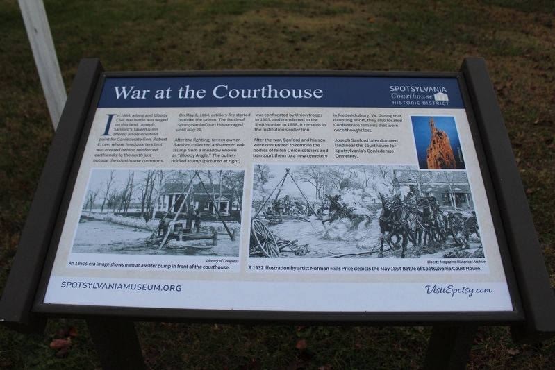 War at the Courthouse Marker image. Click for full size.